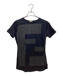 FENDI（フェンディ）の古着「半袖カットソー」｜ネイビー×グレー