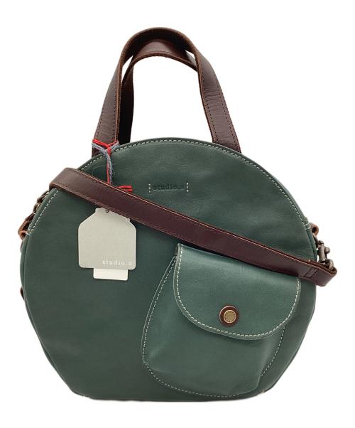 STUDIOS（ステュディオス）STUDIOS (ステュディオス) 2WAYバッグ グリーンの古着・服飾アイテム