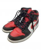 NIKEナイキ）の古着「ハイカットスニーカー」｜ブラック×レッド