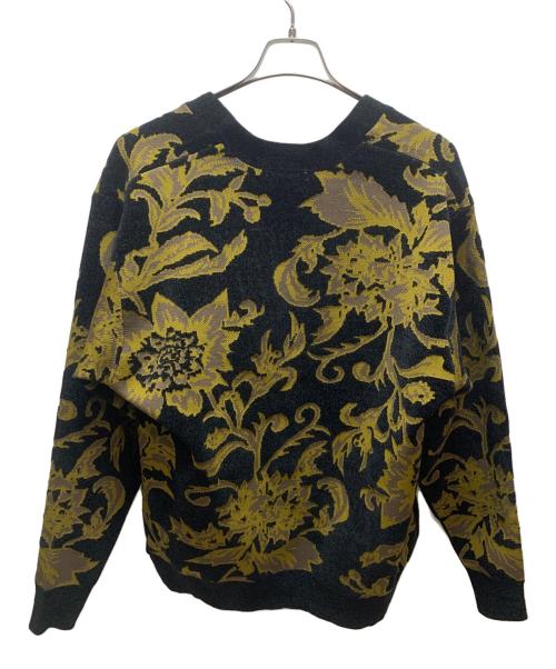 FREAK'S STORE（フリークスストア）FREAK'S STORE (フリークスストア) 厚手カーディガン ブラック×オレンジ サイズ:Mの古着・服飾アイテム