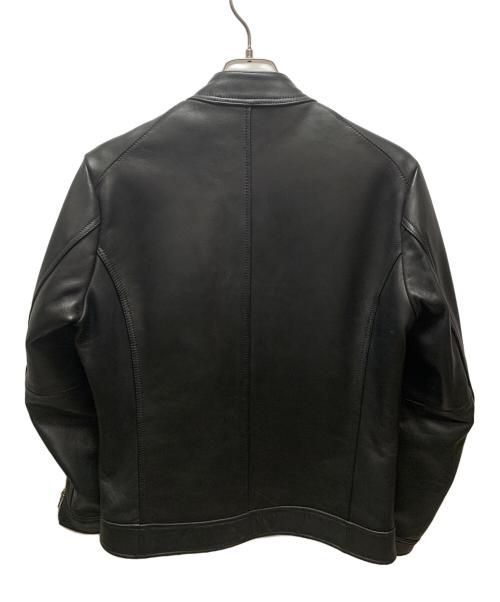 EDIFICE（エディフィス）EDIFICE (エディフィス) シープレザー ライダースジャケット ブラック サイズ:Sの古着・服飾アイテム