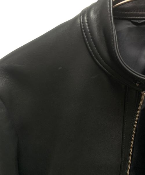 EDIFICE（エディフィス）EDIFICE (エディフィス) シープレザー ライダースジャケット ブラック サイズ:Sの古着・服飾アイテム