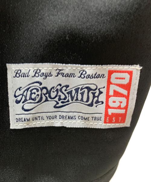 AERO SMITH（エアロスミス）AERO SMITH (エアロスミス) ベースボールシャツ ブラック サイズ:XLの古着・服飾アイテム