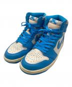 NIKEナイキ）の古着「ハイカットスニーカー」｜ホワイト×ブルー