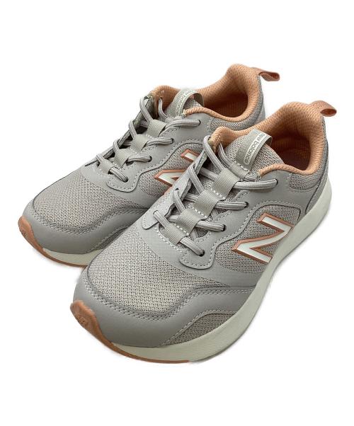 NEW BALANCE（ニューバランス）NEW BALANCE (ニューバランス) ローカットスニーカー グレー×オレンジ サイズ:24cmの古着・服飾アイテム