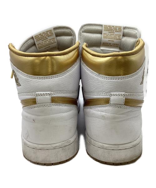 NIKE（ナイキ）NIKE (ナイキ) ハイカットスニーカー ホワイト×ゴールド サイズ:28の古着・服飾アイテム