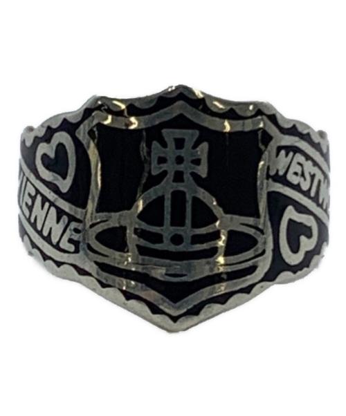Vivienne Westwood（ヴィヴィアンウエストウッド）Vivienne Westwood (ヴィヴィアンウエストウッド) シガースモールリング ブラック×シルバー サイズ:11号の古着・服飾アイテム