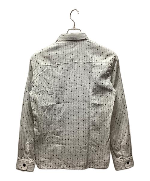 R.J.B（アールジェイビー）R.J.B (アールジェイビー) 総柄シャツ ホワイト サイズ:Mの古着・服飾アイテム