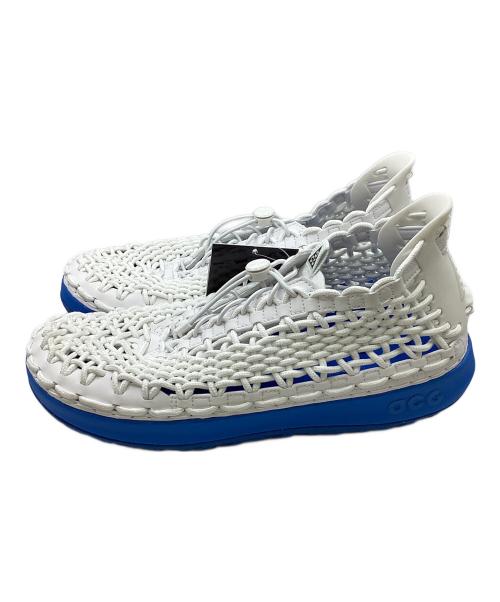 NIKE ACG（ナイキエーシージー）NIKE ACG (ナイキエーシージー) ハイカットスニーカー ホワイト×ブルー サイズ:27cm  未使用品の古着・服飾アイテム