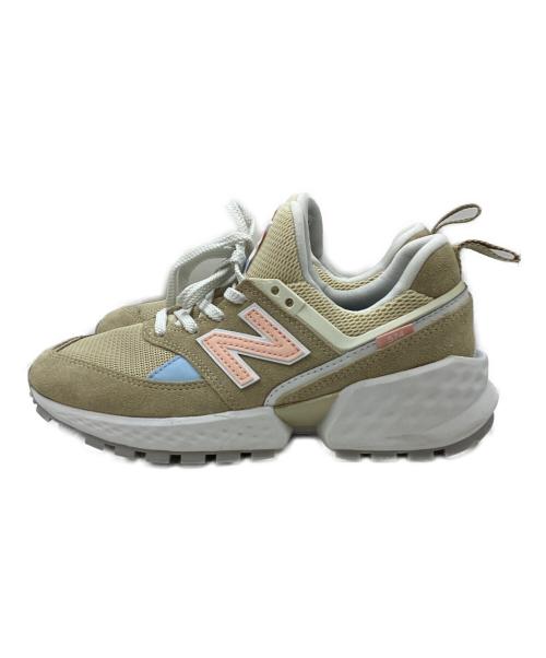 NEW BALANCE（ニューバランス）NEW BALANCE (ニューバランス) ローカットスニーカー ベージュ サイズ:23.5の古着・服飾アイテム