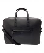 PAUL SMITHポールスミス）の古着「レザービジネスバッグ」｜ブラック