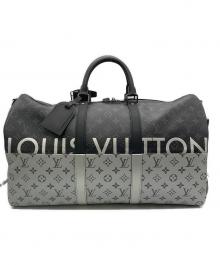 LOUIS VUITTON（ルイ ヴィトン）の古着「ボストンバッグ」｜ブラック×シルバー