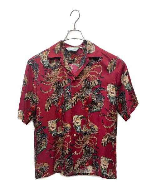 NIPOALOHA（二ポアロハ）NIPOALOHA (二ポアロハ) アロハシャツ レッド サイズ:2の古着・服飾アイテム
