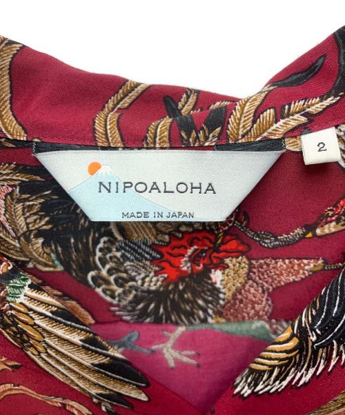 NIPOALOHA（二ポアロハ）NIPOALOHA (二ポアロハ) アロハシャツ レッド サイズ:2の古着・服飾アイテム