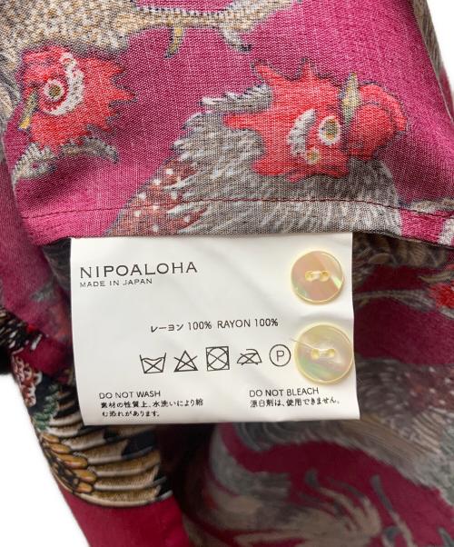 NIPOALOHA（二ポアロハ）NIPOALOHA (二ポアロハ) アロハシャツ レッド サイズ:2の古着・服飾アイテム