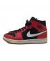 NIKE (ナイキ) ハイカットスニーカー レッド×ブラック サイズ:25：6000円