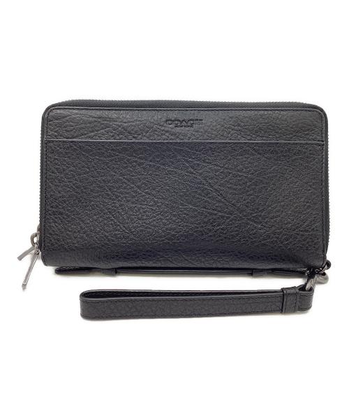 COACH（コーチ）COACH (コーチ) ダブルジップオーガナイザー ブラックの古着・服飾アイテム