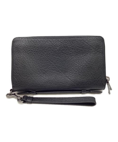COACH（コーチ）COACH (コーチ) ダブルジップオーガナイザー ブラックの古着・服飾アイテム
