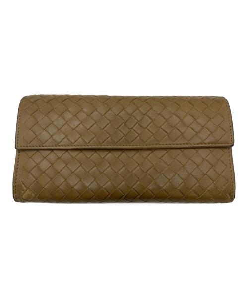 BOTTEGA VENETA（ボッテガベネタ）BOTTEGA VENETA (ボッテガベネタ) 長財布 ブラウンの古着・服飾アイテム