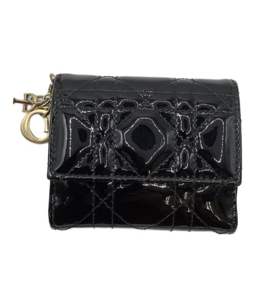 Christian Dior（クリスチャン ディオール）Christian Dior (クリスチャン ディオール) 3つ折り財布 ブラックの古着・服飾アイテム