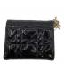 Christian Dior (クリスチャン ディオール) 3つ折り財布 ブラック：12000円