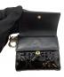 中古・古着 Christian Dior (クリスチャン ディオール) 3つ折り財布 ブラック：12000円