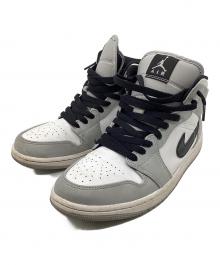 NIKE（ナイキ）の古着「Air Jordan 1 Mid」｜グレー×ホワイト