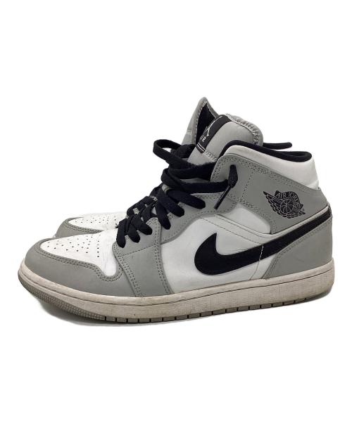 NIKE（ナイキ）NIKE (ナイキ) Air Jordan 1 Mid グレー×ホワイト サイズ:26cmの古着・服飾アイテム