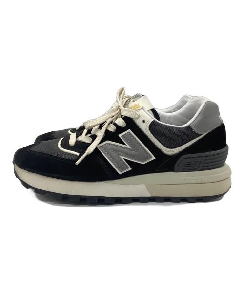 NEW BALANCE（ニューバランス）NEW BALANCE (ニューバランス) ローカットスニーカー ブラック×ホワイト サイズ:23.5の古着・服飾アイテム