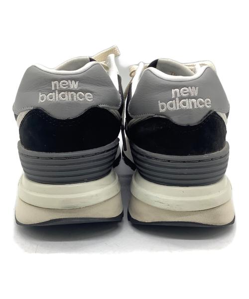 NEW BALANCE（ニューバランス）NEW BALANCE (ニューバランス) ローカットスニーカー ブラック×ホワイト サイズ:23.5の古着・服飾アイテム