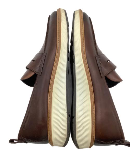 ECCO（エコー）ECCO (エコー) レザーシューズ ブラウン サイズ:28cmの古着・服飾アイテム