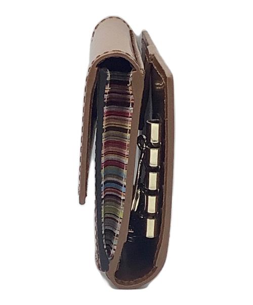 PAUL SMITH（ポールスミス）PAUL SMITH (ポールスミス) キーケース ブラウンの古着・服飾アイテム
