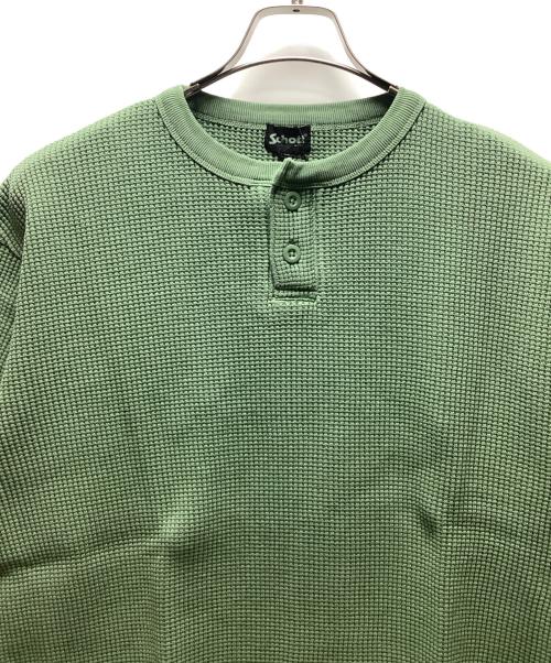 Schott（ショット）Schott (ショット) 半袖カットソー グリーン サイズ:Mの古着・服飾アイテム