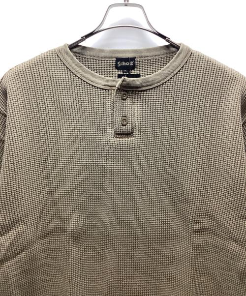 Schott（ショット）Schott (ショット) 半袖カットソー ブラウン サイズ:Mの古着・服飾アイテム
