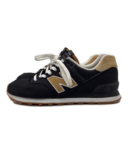 NEW BALANCE（ニューバランス）NEW BALANCE (ニューバランス) スニーカー ブラック×カーキ サイズ:26cmの古着・服飾アイテム