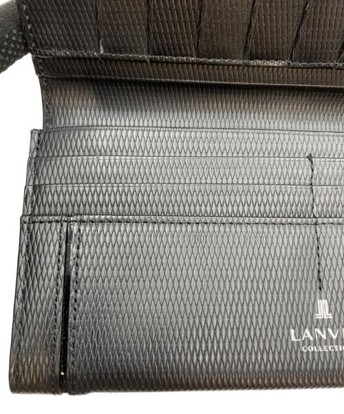 LANVIN（ランバン）LANVIN (ランバン) 長財布 ブラックの古着・服飾アイテム