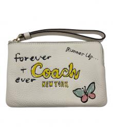 COACH（コーチ）の古着「ハンドポーチ」｜ホワイト