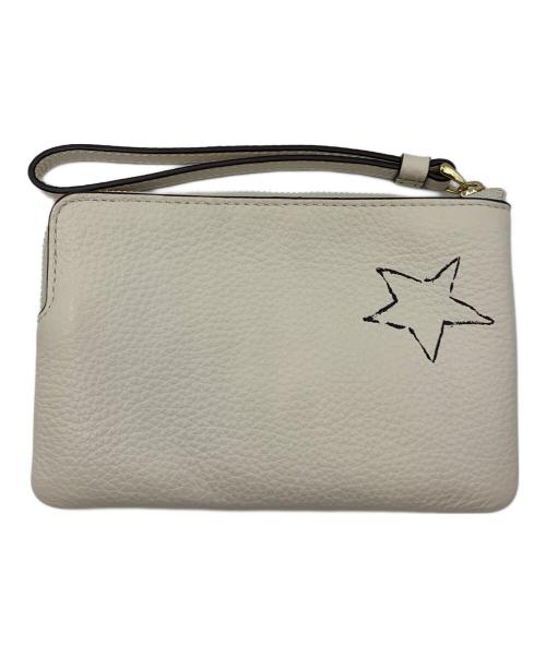 COACH（コーチ）COACH (コーチ) ハンドポーチ ホワイトの古着・服飾アイテム