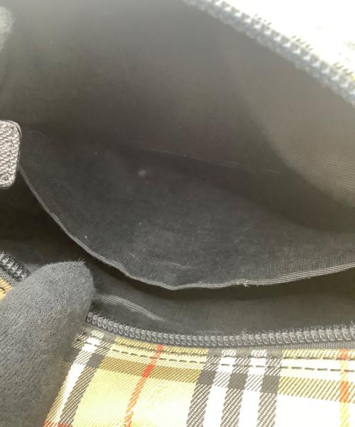 BURBERRY（バーバリー）BURBERRY (バーバリー) ハンドバッグ ベージュ×ブラックの古着・服飾アイテム