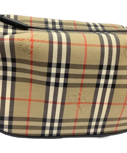 BURBERRY（バーバリー）BURBERRY (バーバリー) ハンドバッグ ベージュ×ブラックの古着・服飾アイテム