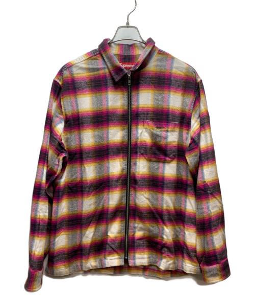 SUPREME（シュプリーム）Supreme (シュプリーム) 長袖シャツ ショッキングピンクホワイト サイズ:Lの古着・服飾アイテム