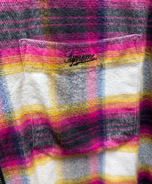 SUPREME（シュプリーム）Supreme (シュプリーム) 長袖シャツ ショッキングピンクホワイト サイズ:Lの古着・服飾アイテム