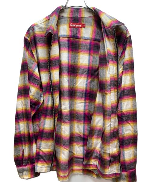 SUPREME（シュプリーム）Supreme (シュプリーム) 長袖シャツ ショッキングピンクホワイト サイズ:Lの古着・服飾アイテム