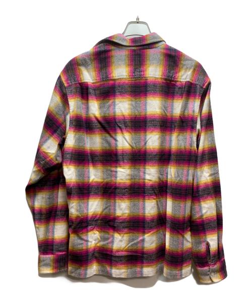 SUPREME（シュプリーム）Supreme (シュプリーム) 長袖シャツ ショッキングピンクホワイト サイズ:Lの古着・服飾アイテム