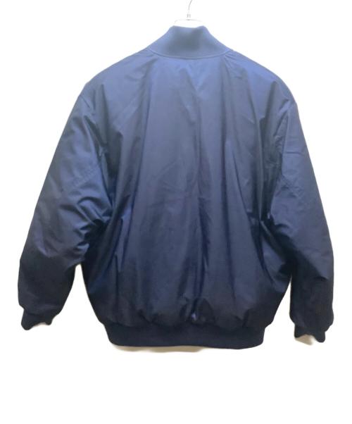 adidas（アディダス）adidas (アディダス) リバーシブルボンバージャケット ネイビー×オレンジ サイズ:XLの古着・服飾アイテム