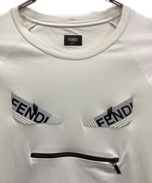 FENDI（フェンディ）FENDI (フェンディ) モンスターTシャツ ホワイト サイズ:Lの古着・服飾アイテム