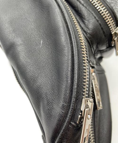 ALEXANDER WANG（アレキサンダー・ワン）ALEXANDER WANG (アレキサンダーワン) チェーンディテールジップベルトバッグ ブラックの古着・服飾アイテム
