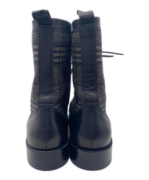 HUGO BOSS（ヒューゴ ボス）HUGO BOSS (ヒューゴ ボス) レースアップブーツ ブラック サイズ:26の古着・服飾アイテム