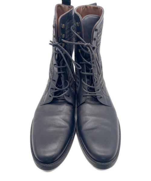 HUGO BOSS（ヒューゴ ボス）HUGO BOSS (ヒューゴ ボス) レースアップブーツ ブラック サイズ:26の古着・服飾アイテム