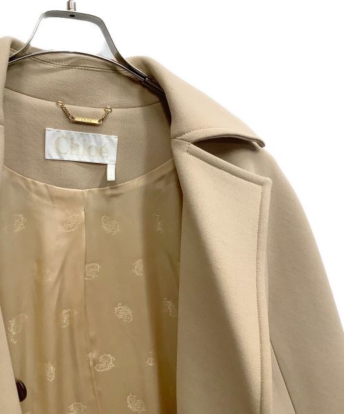 Chloe（クロエ）Chloe (クロエ) ロングコート ベージュ/Desertic Brown サイズ:36の古着・服飾アイテム